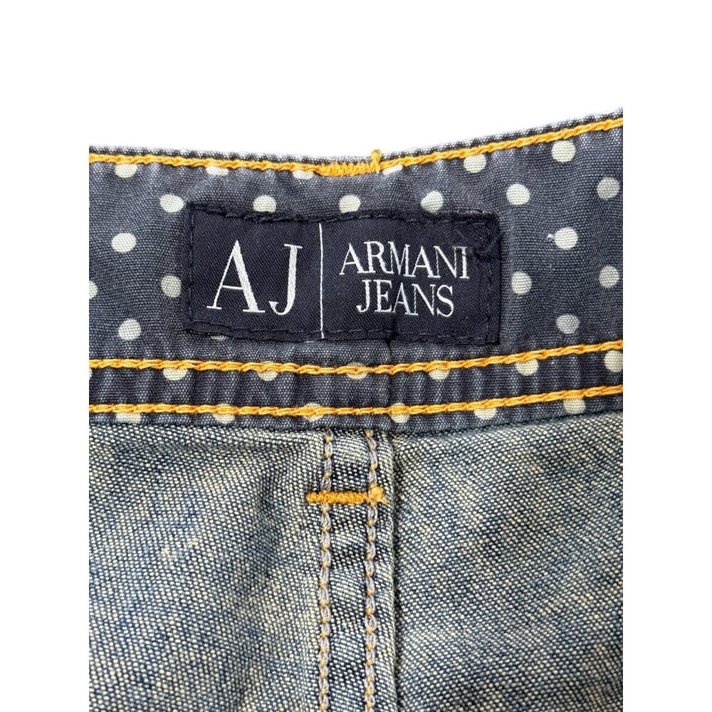 Armani Jeans AJ Womens Jeans Vintage Slim Fit Mid-Rise Blue Denim Size 29 - Picture 4 of 10